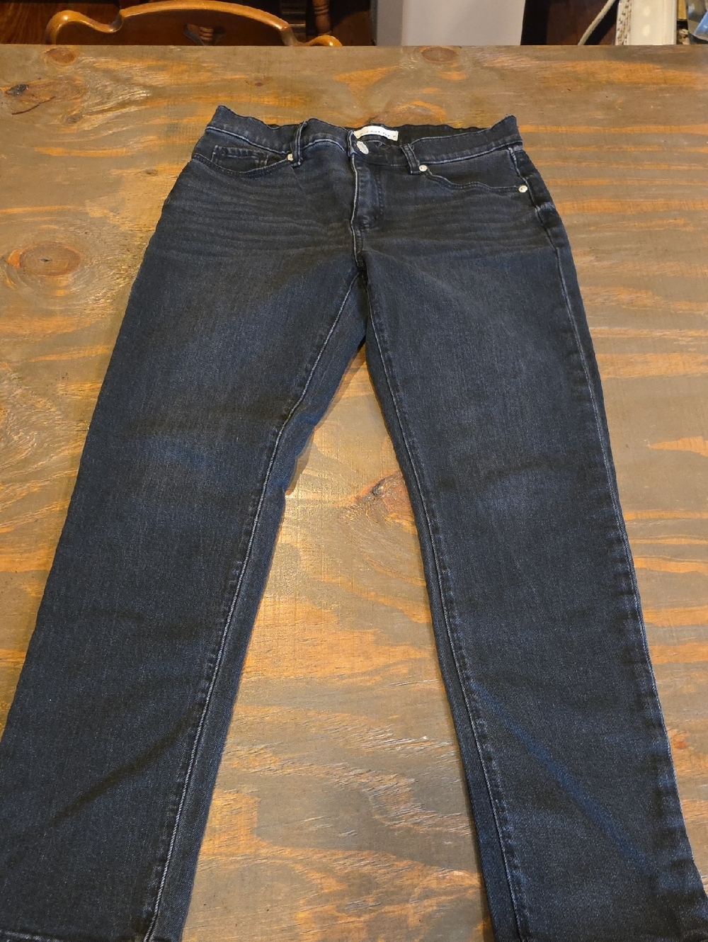 LOFT Women's Straight Jeans in Dark Blue Wash